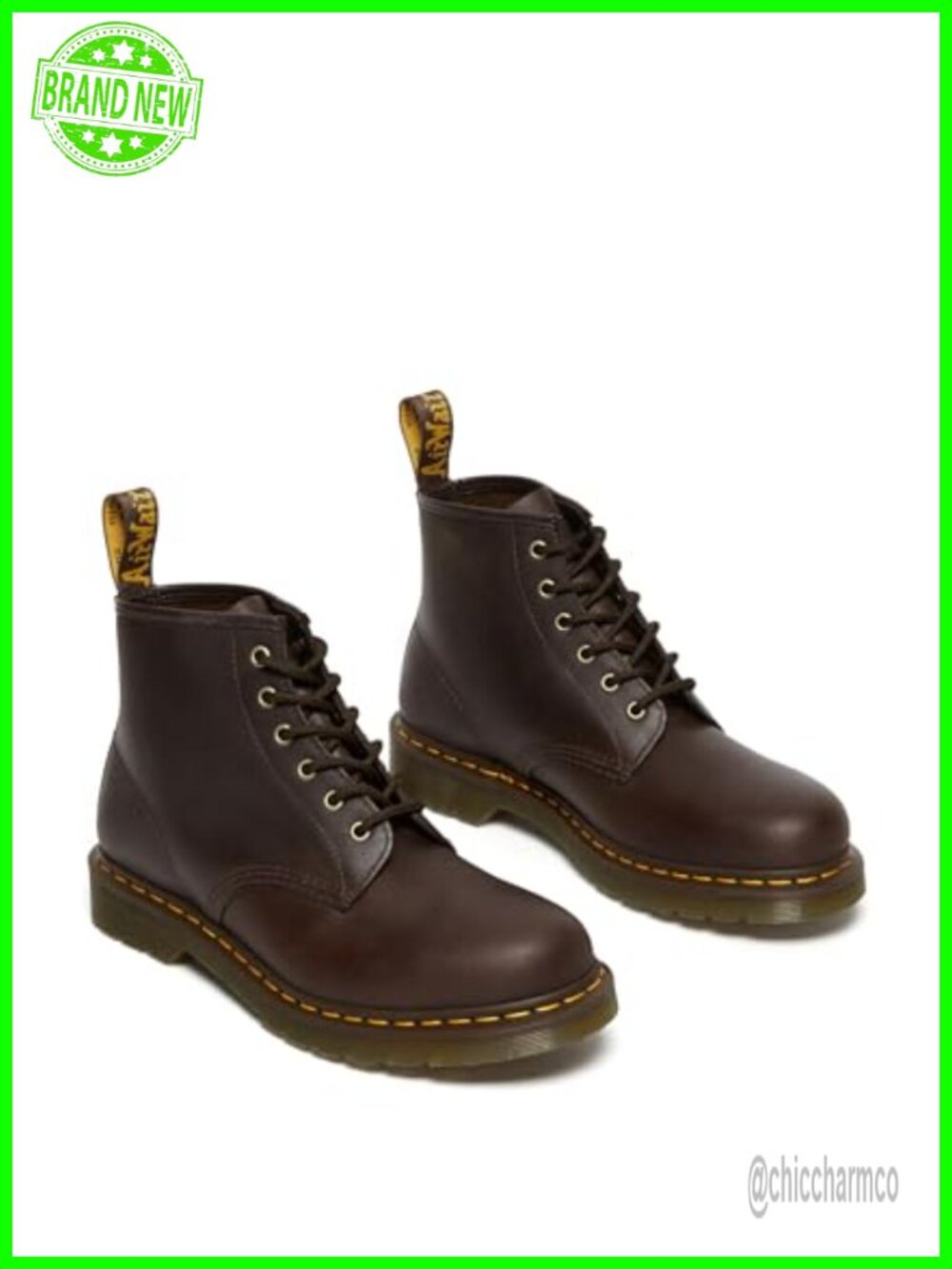 Dr. Martens 101 Crazy Horse Leather 6 Eye Ankle Boot